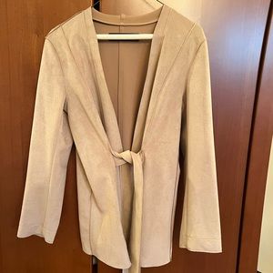 Zara Size Small Tan Color Ladies Jacket - 95% Polyester 5% Elasten-Fully Lined